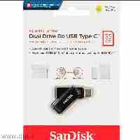 فلش مموری سن دیسک Ultra Dual Drive Go ظرفیت128گیگUSB3