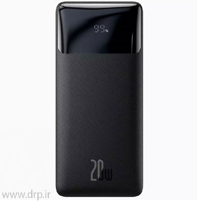 پاوربانک باسئوس PPDML-M01 20W  ظرفیت 20000 میلی آمپر مشکی