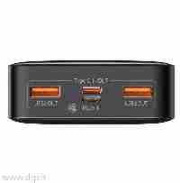 پاوربانک باسئوس PPDML-M01 20W  ظرفیت 20000 میلی آمپر مشکی