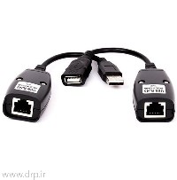 کابل افزایش طول USB2 بر روی کابل شبکه تا 30 متر
