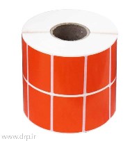 رول لیبل نارنجی 51*34 دو ردیف 3000 عدد کاغذی