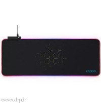 پد ماوس گیمینگ RGB رپو مدل VP620 مشکی طرح لانه زنبوری سایز 30*80