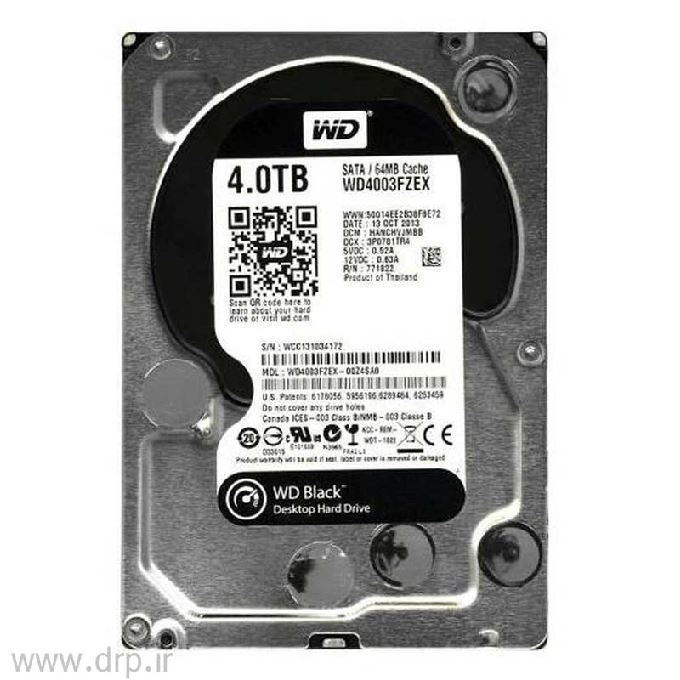 هارد اینترنال وسترن دیجیتال Black ظرفیت 4 ترابایت