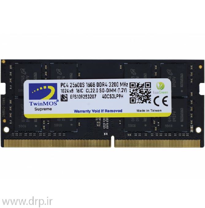 رم لپ تاپ توین موس DDR4 3200MHZ ظرفیت 16 گیگابایت