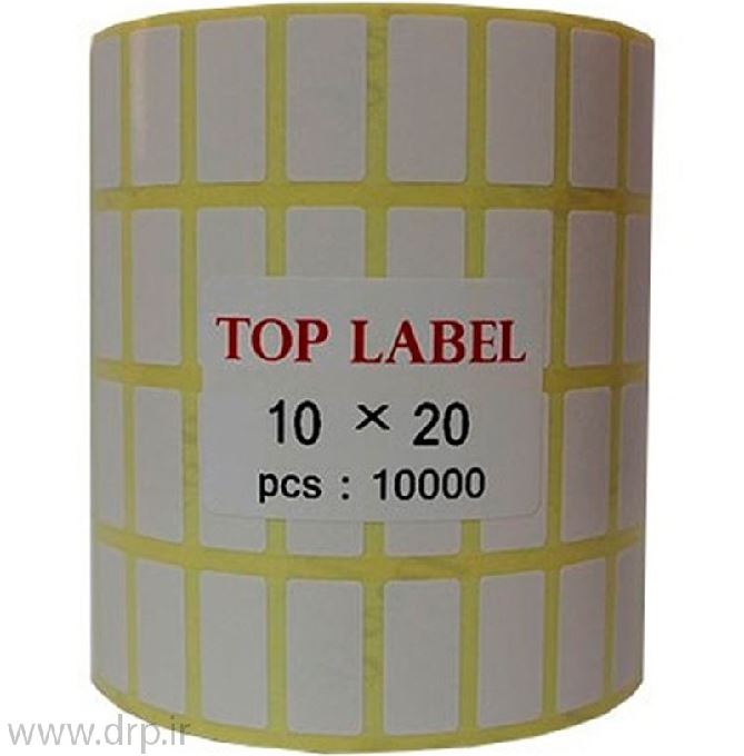 رول لیبل 20*10 چهار ردیف 10000عدد کاغذی