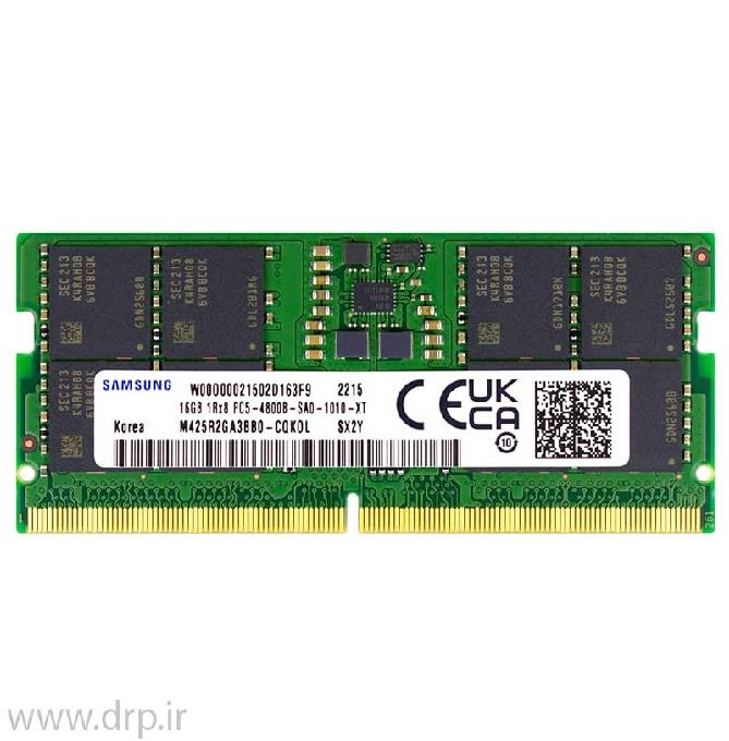 رم لپ تاپ سامسونگ DDR5 4800 MHZ ظرفیت 16 گیگابایت