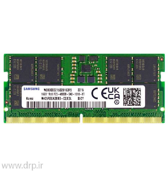 رم لپ تاپ سامسونگ DDR5 4800 MHZ ظرفیت 16 گیگابایت