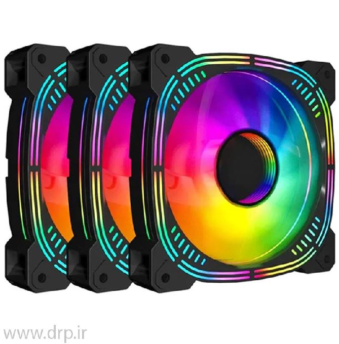 فن کیس لاجی کی ARGB مدل LK-F326B بسته سه عددی