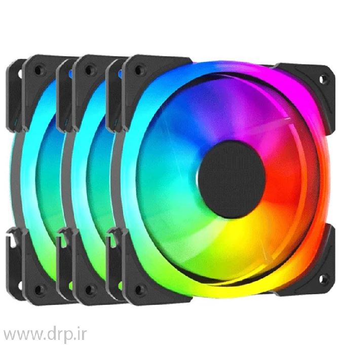 فن کیس لاجی کی ARGB مدل LK-F323B بسته سه عددی
