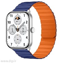 ساعت هوشمند گلوریمی GC PLUS نقره ای بند مگنتی آبی-نارنجی