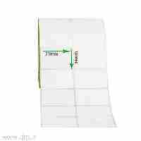 رول لیبل 51*34 دو ردیف 3000 عدد کاغذی